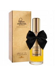 Массажное масло Light My Fire с ароматом карамели - 100 мл. - Bijoux Indiscrets - купить с доставкой в Реутове