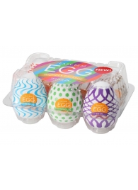 Набор из 6 мастурбаторов Tenga EGG IV с различным рельефом - Tenga - в Реутове купить с доставкой