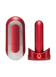 Красный мастурбатор Flip Zero Red   Warmer с подогревом - Tenga - в Реутове купить с доставкой