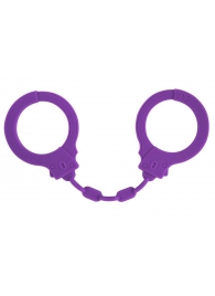 Фиолетовые силиконовые наручники Suppression - Lola Games - купить с доставкой в Реутове