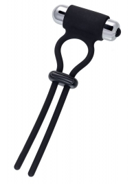 Черное эрекционное лассо на пенис Jat - A-toys - в Реутове купить с доставкой