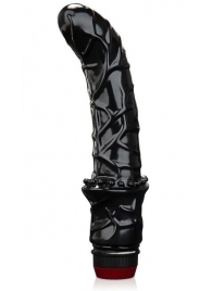 Черный вибромассажер простаты 6  Premium Prostate Massager - BlueLine - в Реутове купить с доставкой