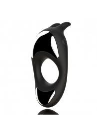 Черное эрекционное кольцо с двумя моторами Zeus Dual Vibe Cock Ring - FeelzToys - в Реутове купить с доставкой