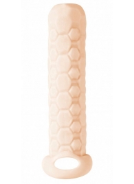 Телесный фаллоудлинитель Homme Long - 13,5 см. - Lola Games - в Реутове купить с доставкой