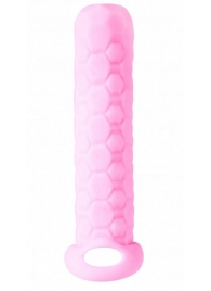 Розовый фаллоудлинитель Homme Long - 13,5 см. - Lola Games - в Реутове купить с доставкой