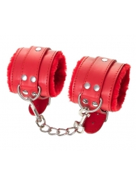 Красные наручники Anonymo из искусственной кожи - ToyFa - купить с доставкой в Реутове