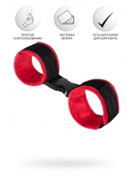 Красно-черные велюровые оковы Anonymo - ToyFa - купить с доставкой в Реутове