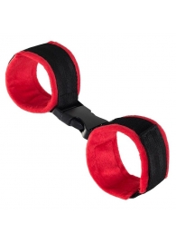 Красно-черные велюровые оковы Anonymo - ToyFa - купить с доставкой в Реутове