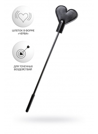 Черный стек со шлепком в форме сердца Anonymo - 35 см. - ToyFa - купить с доставкой в Реутове