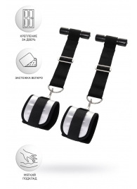 Черно-серебристые фиксаторы для рук на дверь Anonymo - ToyFa - купить с доставкой в Реутове