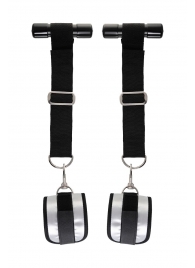 Черно-серебристые фиксаторы для рук на дверь Anonymo - ToyFa - купить с доставкой в Реутове