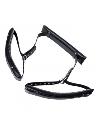 Черные кожаные стропы для фиксации Anonymo - ToyFa - купить с доставкой в Реутове