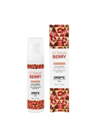 Разогревающее массажное масло  с ароматом клубники Gourmet Strawberry - 50 мл. - Exsens - купить с доставкой в Реутове