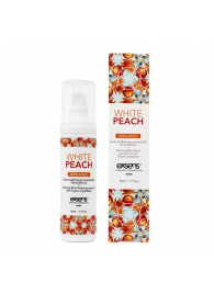 Разогревающее массажное масло Gourmet White Peach Organic с органическими ингредиентами - 50 мл. - Exsens - купить с доставкой в Реутове