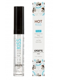 Блеск для губ Hot Kiss Coconut с ароматом кокоса - 7 мл. - Exsens - купить с доставкой в Реутове