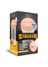 Мастурбатор-ротик ZOLO DEEP THROAT - Zolo - в Реутове купить с доставкой