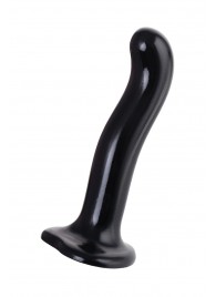 Черный стимулятор для пар P G-Spot Dildo Size M - 18 см. - Strap-on-me - в Реутове купить с доставкой