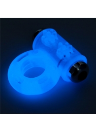 Голубое, светящееся в темноте эрекционное виброкольцо Lumino Play Vibrating Penis Ring - Lovetoy - в Реутове купить с доставкой