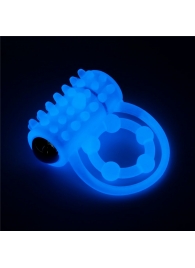 Голубое, светящееся в темноте виброкольцо Lumino Play Vibrating Penis Ring - Lovetoy - в Реутове купить с доставкой