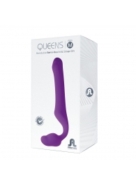 Лиловый безремневой страпон Queens M - Adrien Lastic - купить с доставкой в Реутове