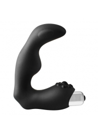 Черный вибромассажер простаты FantASStic Vibrating Prostate Massager - 11,3 см. - Dream Toys - в Реутове купить с доставкой