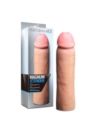 Телесная фаллическая насадка на пенис Magnum Xtender - 23 см. - Blush Novelties - в Реутове купить с доставкой