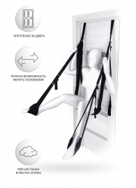 Черные секс-качели на дверь Anonymo №0505 - ToyFa - купить с доставкой в Реутове