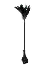Двусторонний стек-щекоталка Sweet Caress Feather Whip - 58 см. - Sweet Caress - купить с доставкой в Реутове