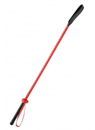 Красно-черный гладкий стек - 71 см. - Fetish Tentation - купить с доставкой в Реутове