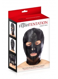 Маска-шлем с прорезями для глаз и рта - Fetish Tentation - купить с доставкой в Реутове