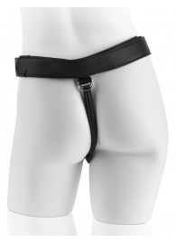 Страпон с телесной насадкой 7  Uncut with Strap on Harness - 18 см. - Pipedream - купить с доставкой в Реутове