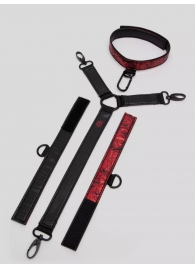 Ошейник с наручниками Reversible Faux Leather Collar and Wrist - Fifty Shades of Grey - купить с доставкой в Реутове