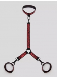 Ошейник с наручниками Reversible Faux Leather Collar and Wrist - Fifty Shades of Grey - купить с доставкой в Реутове