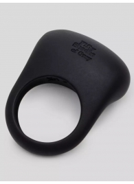 Черное эрекционное виброкольцо Sensation Rechargeable Vibrating Love Ring - Fifty Shades of Grey - в Реутове купить с доставкой