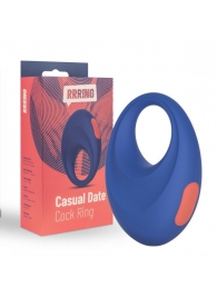 Синее эрекционное кольцо RRRING Casual Date Cock Ring - FeelzToys - в Реутове купить с доставкой