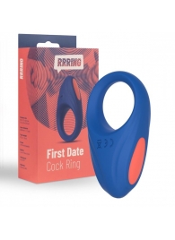 Синее эрекционное кольцо RRRING First Date Cock Ring - FeelzToys - в Реутове купить с доставкой