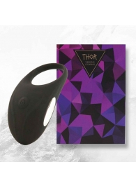 Черное эрекционное виброкольцо Thor Cockring - FeelzToys - в Реутове купить с доставкой