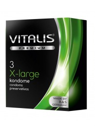 Презервативы увеличенного размера VITALIS PREMIUM x-large - 3 шт. - Vitalis - купить с доставкой в Реутове