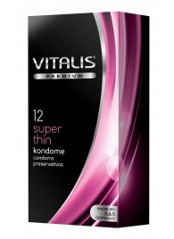 Ультратонкие презервативы VITALIS PREMIUM super thin - 12 шт. - Vitalis - купить с доставкой в Реутове