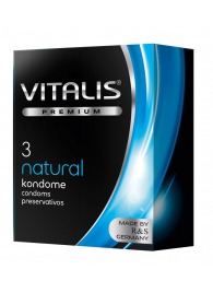 Классические презервативы VITALIS PREMIUM natural - 3 шт. - Vitalis - купить с доставкой в Реутове