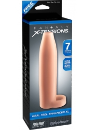 Телесная насадка Real Feel Enhancer XL - 17 см. - Pipedream - в Реутове купить с доставкой