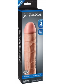Телесная насадка Fantasy X-tensions Perfect 2  Extension - 20,3 см. - Pipedream - в Реутове купить с доставкой