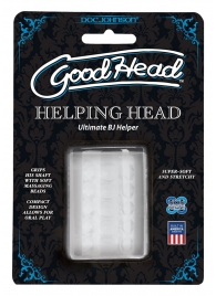 Прозрачный мастурбатор HELPING HEAD - Doc Johnson - в Реутове купить с доставкой