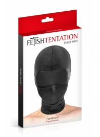 Сплошная маска-шлем с имитацией повязки для глаз - Fetish Tentation - купить с доставкой в Реутове