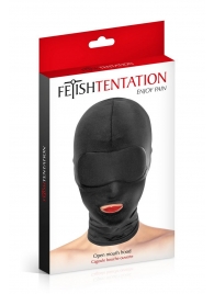 Сплошная маска на голову с прорезью для рта - Fetish Tentation - купить с доставкой в Реутове