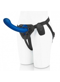 Синяя насадка Remote Control P-Spot G-Spot с черными трусиками - 20 см. - Pegasus - купить с доставкой в Реутове