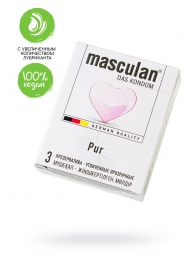 Супертонкие презервативы Masculan Pur - 3 шт. - Masculan - купить с доставкой в Реутове