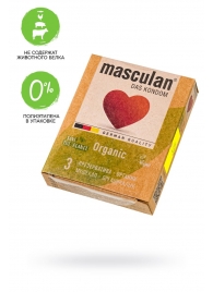 Экологически чистые презервативы Masculan Organic - 3 шт. - Masculan - купить с доставкой в Реутове