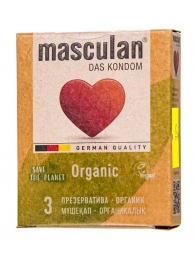 Экологически чистые презервативы Masculan Organic - 3 шт. - Masculan - купить с доставкой в Реутове