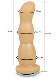 Телесная рельефная насадка Harness - 15,9 см. - LOVETOY (А-Полимер) - купить с доставкой в Реутове